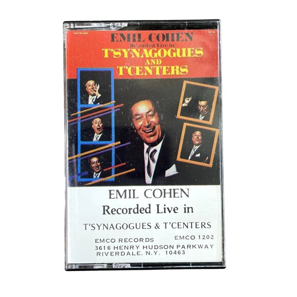 Emil Cohen Comedian Recorded Live In T Synagogues And T Centers Audio Cassette u - Picture 1 of 3